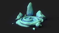 Stylized Spiral Stone Pool