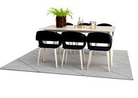 Nordic Odense Dining Table Set with Nordic Flow Chairs