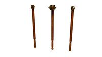 Realistic medieval brass maces 11 - 14th century