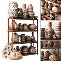 Dishes clay rack n6