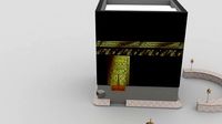 Muslims Kaaba Low-poly 3D model