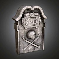 CEM - Grave Stone Cemetery 07 - PBR Game Ready