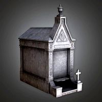CEM - Cemetery Mausoleum 4 - PBR Game Ready