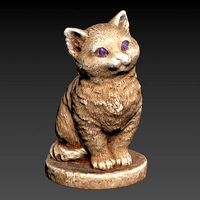 Cat figurine HP LP printable