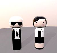 Kokeshi Japanese dolls Var1 models 3 and 4