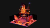 LowPoly SeaShack - Rigged and Animated