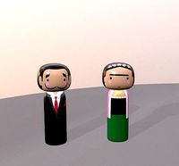 Kokeshi Japanese dolls Var1  models 1 and 2