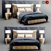 Colunex Chevron Luxury Bed