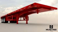 Trailer flatbed container