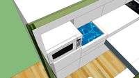 6.5 ft bed truck slide in camper with two fold outs