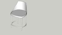 Banqueta Bloo 60 s/ braço