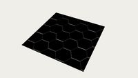 Carrelage Hexagonal Noir Diffusion Céramique (TEXTURE)