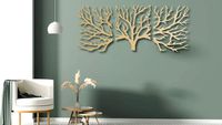 Metal Wall Art - Three of Life (175x74 cm) - Cadchy