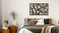 Metal Wall Art - Blurry Lines (125x79 cm) - Cadchy