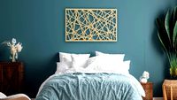 Metal Wall Art - Blurry Lines (75x47 cm) - Cadchy