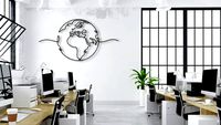 Metal Wall Art - Endless Earth (150x78 cm) - Cadchy