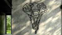 Metal Wall Art - Relephant (125x100 cm) - Cadchy