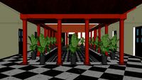 Indian Architecture courtyard - Chettinad architecture