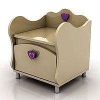 Bedside table 3D Model