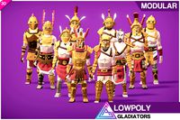 LOWPOLY - Gladiators (Modular)