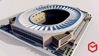 Estadio de La Cartuja - Sevilla Spain 3D model