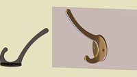 Крючок двухрожковый большой / Big two-horn hook