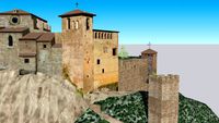 Colegiata y Castillo de Alquezar. Huesca.
