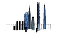 Experimental Model - Future Santiago de Chile with Skyscrapers