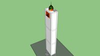 Modeling 3D Menara Masjid Minimalis