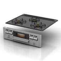 Gas stove 3D Model