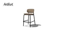 Aloa bar stool, counter stool height 70