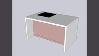Ilha bancada cooktop