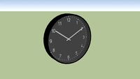 IKEA - BONDIS wall clock, black