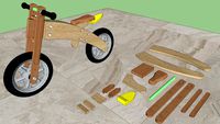 Bicicleta de madera