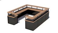 Mesa Para Recepção Metalon + Madeira