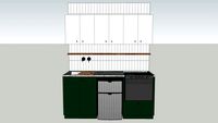 Green Small Kitchen