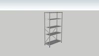 SET083622 FRAME 1850MM TREBLE 4 SHELVES