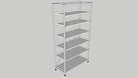 SET103622 FRAME 1850MM TREBLE 6 SHELVES