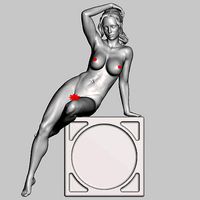On the edge Nude | 3D