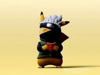 pikachu Kakashi Hatake naruto | 3D