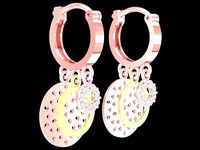 diamond errings 2248 | 3D