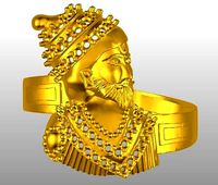 Chhatrapati Shivaji Maharaj Ring | 3D
