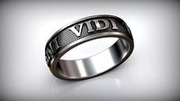 Caesar Amulet Ring Veni Vidi Vici | 3D