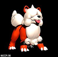 Hisui Growlithe 3D printable Pre supported | 3D