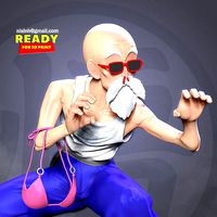 Master Roshi - Ready to fight | 3D