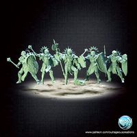 5X Battle Nun Shield Maidens | 3D