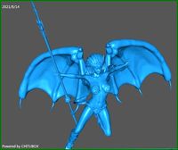 Harpy Dark Elf MOD2 flight | 3D
