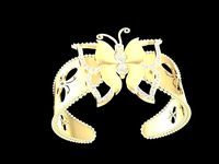 diamond butterfly bangle 1211 | 3D