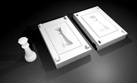 XADREZ REI CHESS KING, 3D CAD Model Library