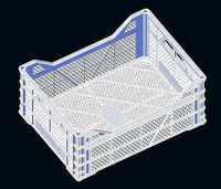 Polymer box for fruit 3d format | 3D